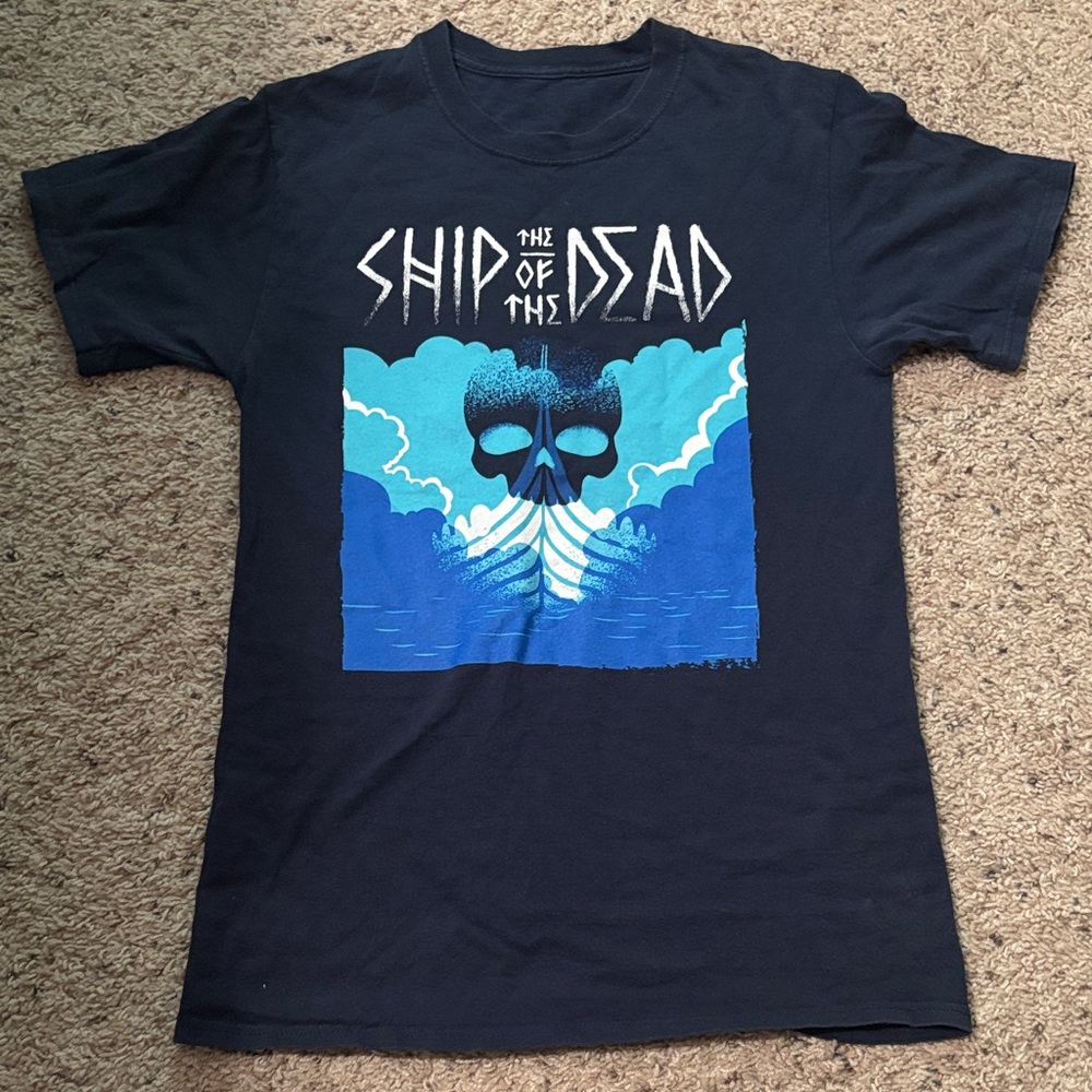 Ship of the Dead Rick Riordan 2017 Magnus Chase tour tee size M